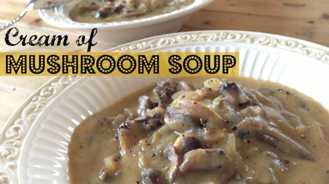 Vegan Cream of Mushroom Soup
