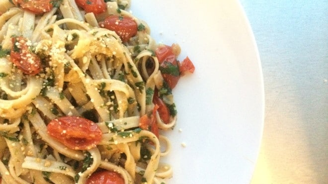 Fresh herb pasta