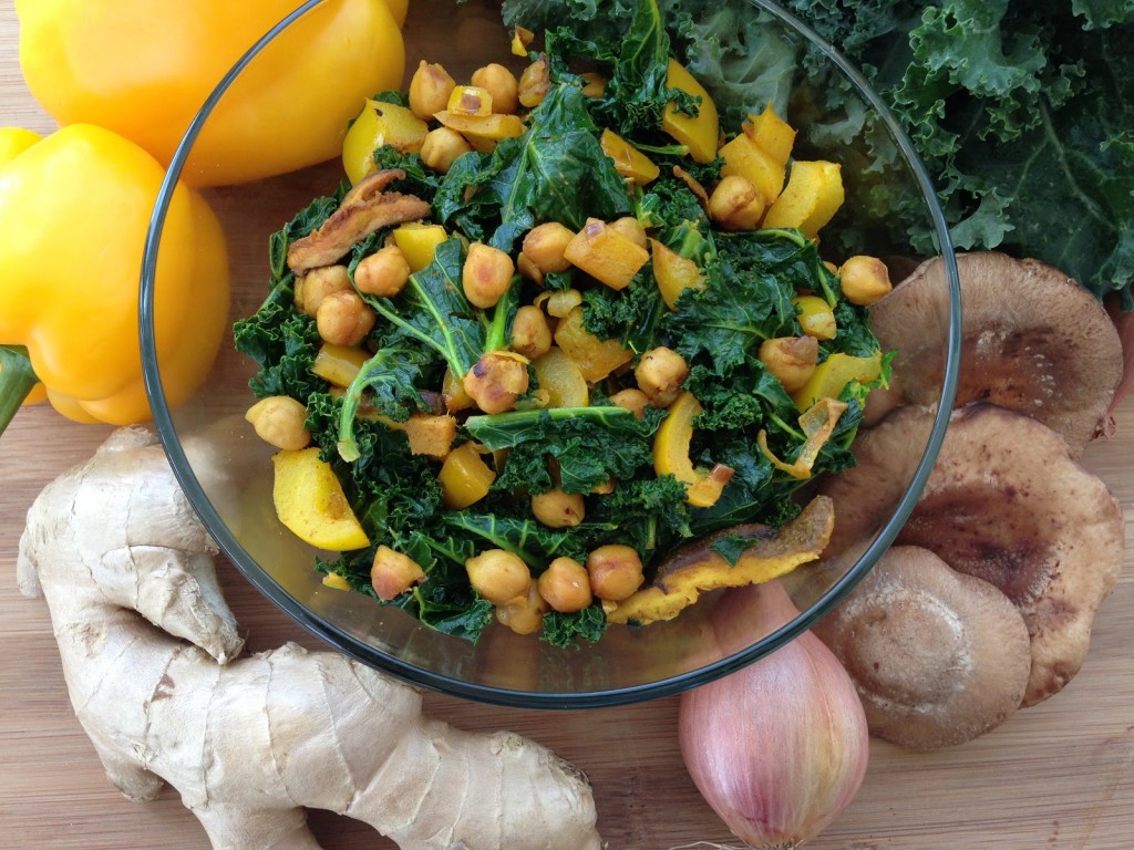 Curried kale