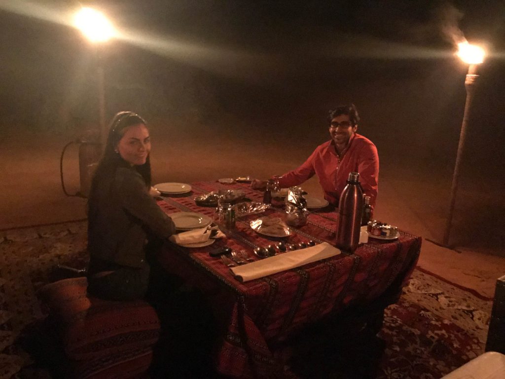 dinner in the desert