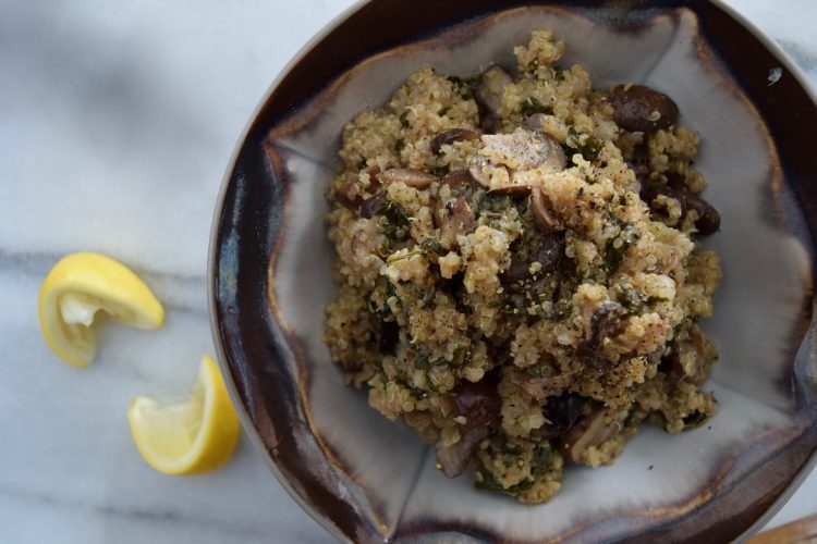 Meditteranean Mushroom Quinoa
