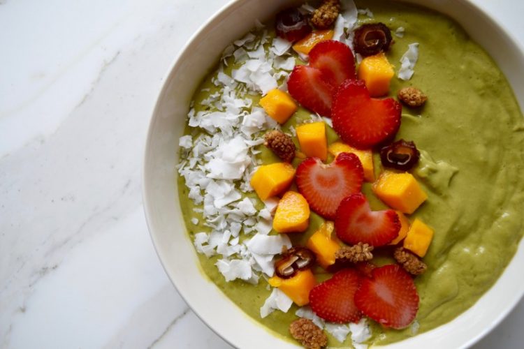 Mango Matcha Smoothie Bowl Maria Marlowe 3