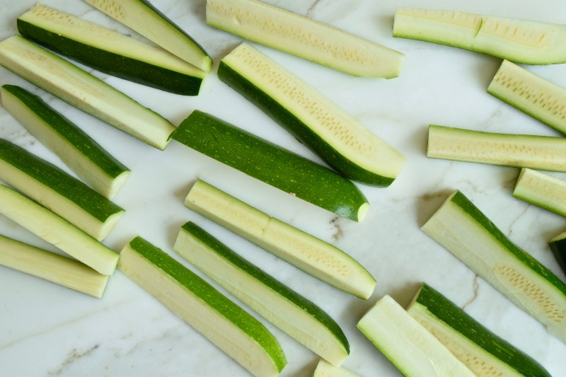 Baked Zucchini Fries Step 1