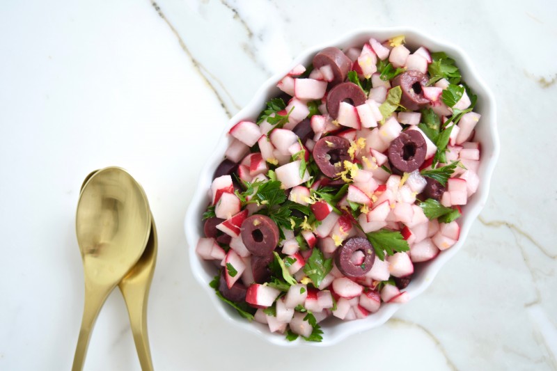 Olive Radish Salad