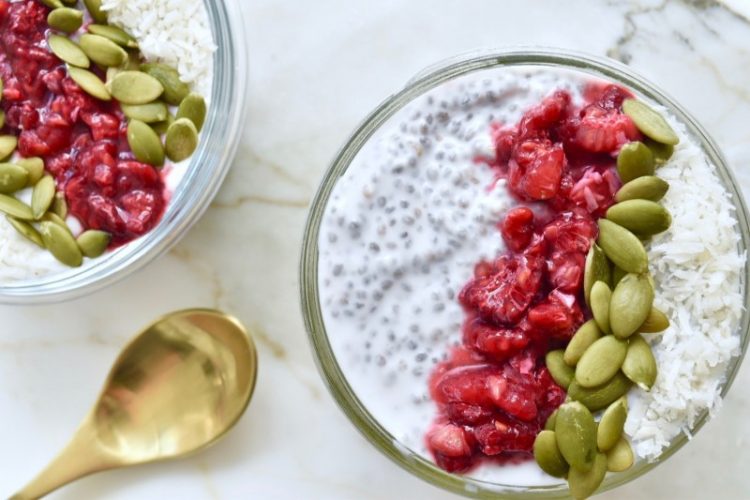 Coconut chia pudding