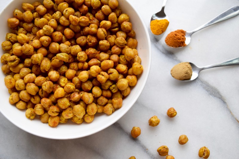 Quick Healthy Snack Recipes - Crispy Chickpea Croutons