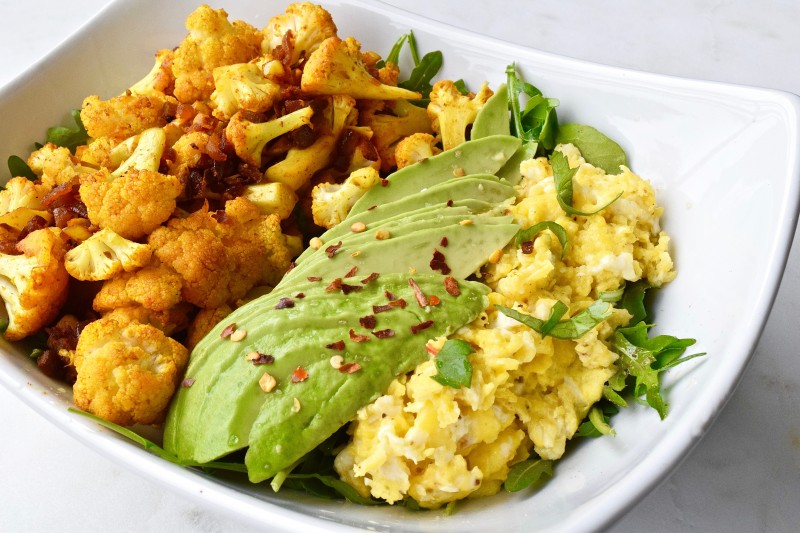 Low Glycemic Spiced Cauli Paleo Breakfast Bowl Healthy By Marlowe