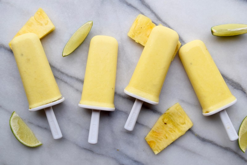 Healthy Summer Recipes - Pineapple Ginger Pops