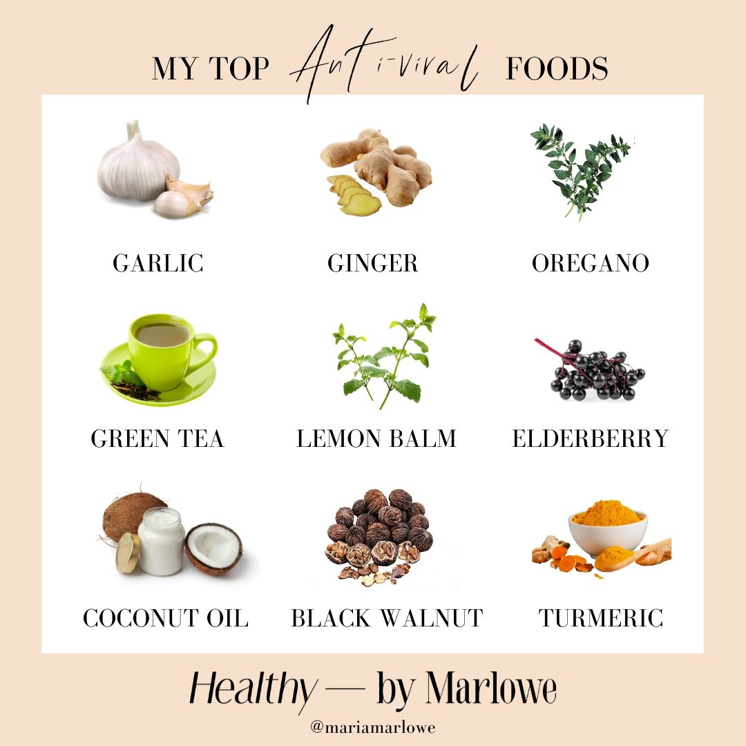 The Top 9 Anti -Viral Foods Clear Skin by Marlowe