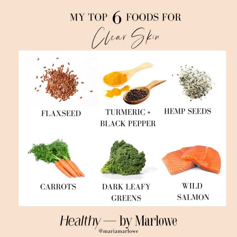 The Top 6 Foods For Clear Skin - Glow by Marlowe