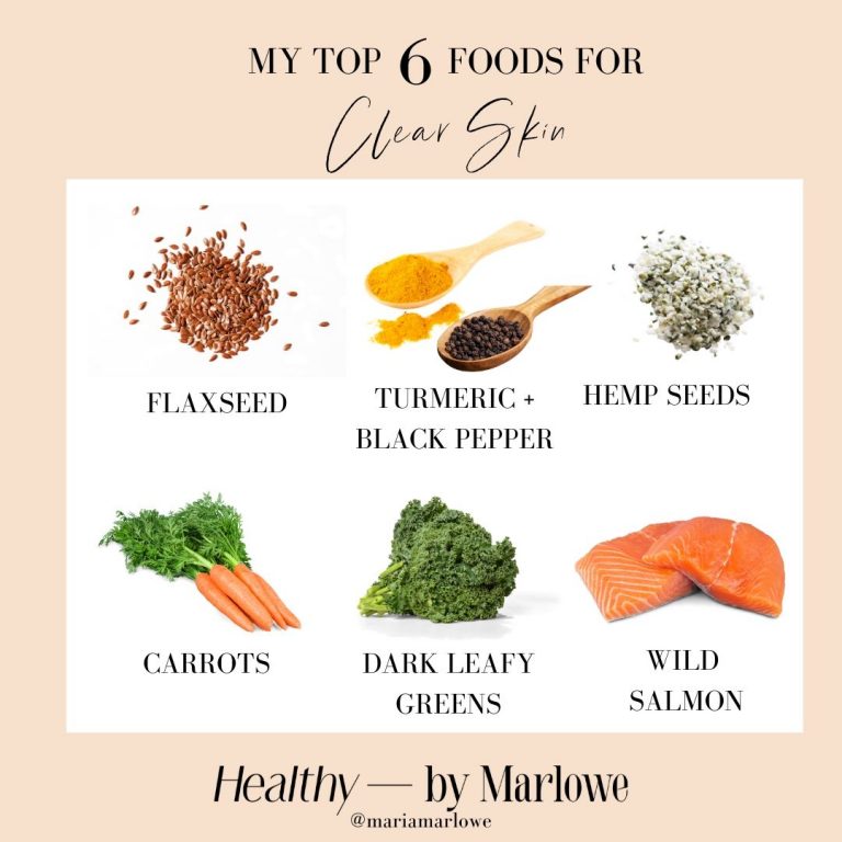 The Top 6 Foods For Clear Skin Glow By Marlowe