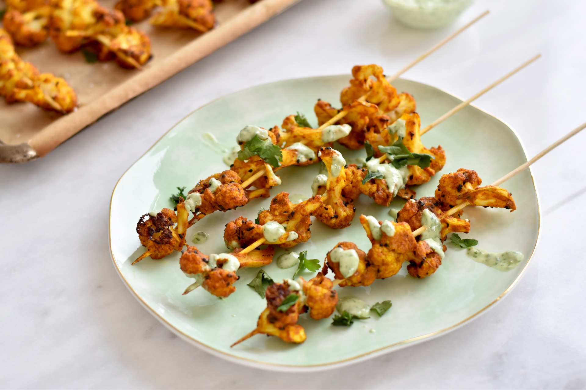 Cauliflower Kebabs