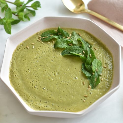 Quick Zucchini Mint Soup [Supports Digestion] - Glow by Marlowe