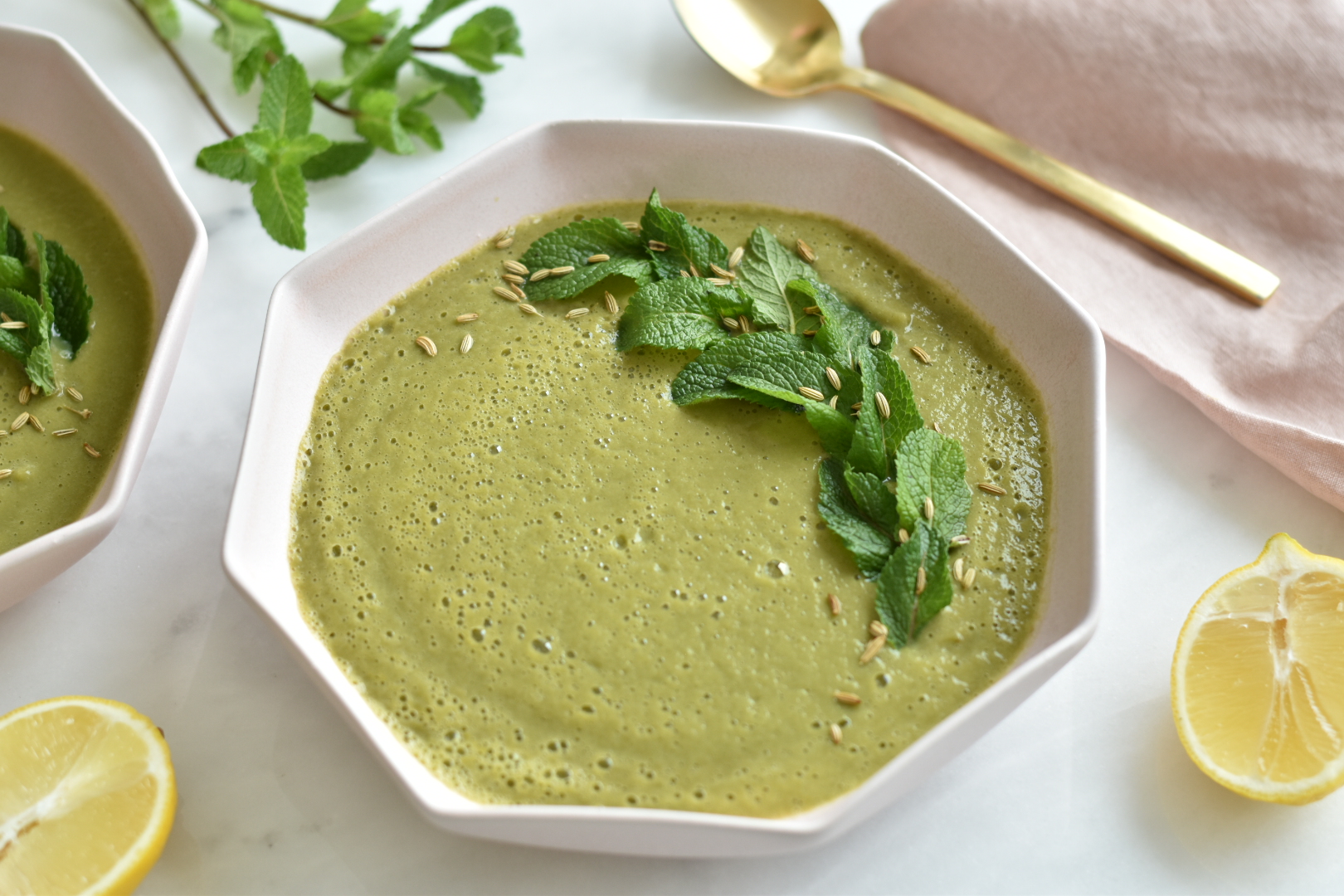 Zucchini Mint Soup