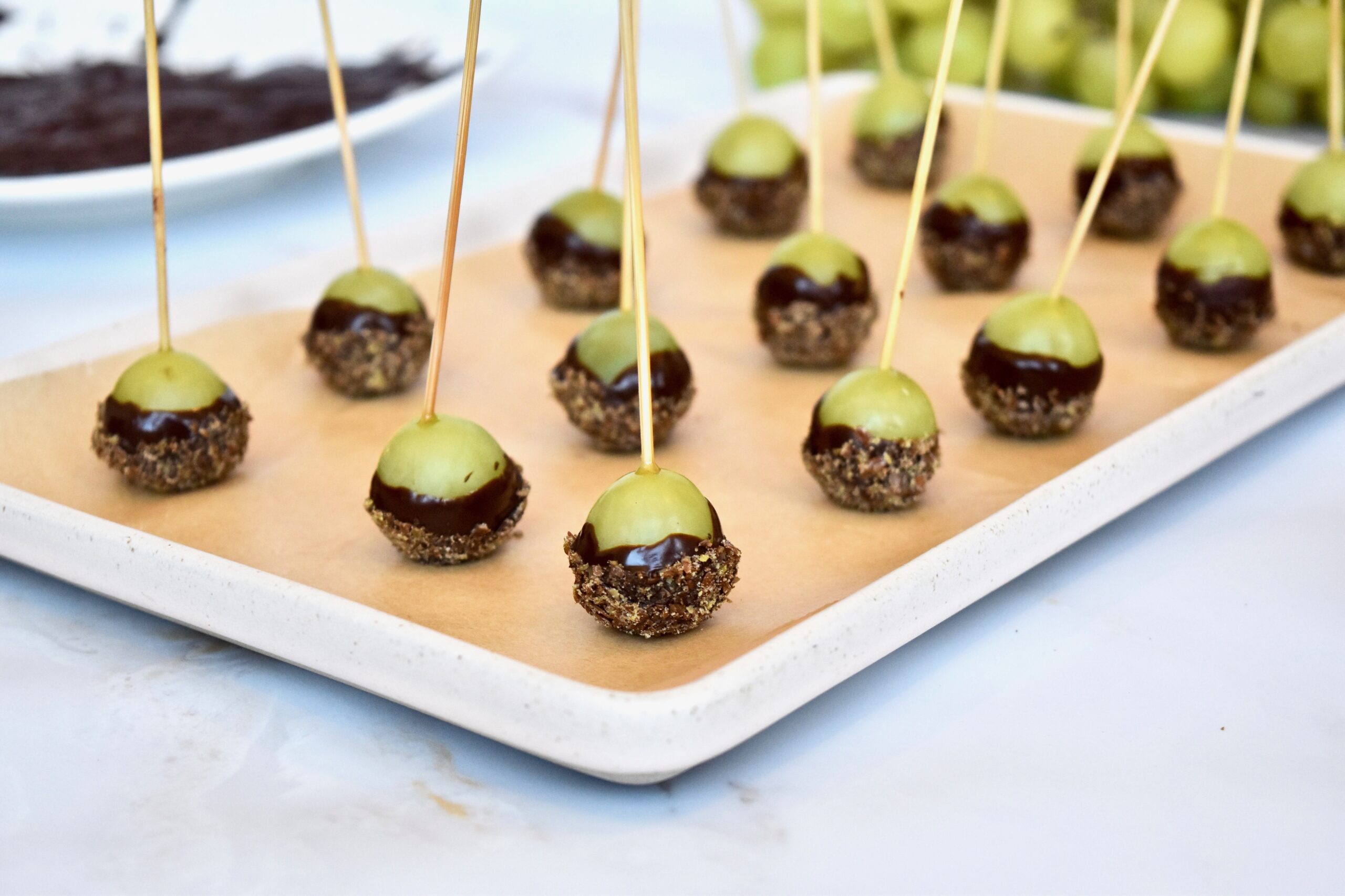 Healthy 4th Of July Recipes: Chocolate-Covered Grapes 